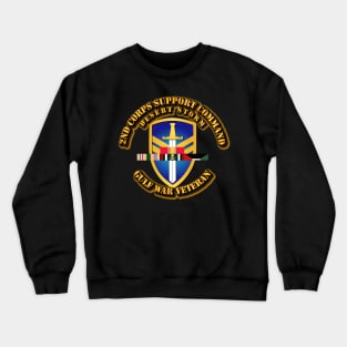 2nd Corps Support Command w DS SVC Ribbons Crewneck Sweatshirt